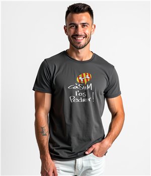 Camiseta Catalunya Casum l´Os Pedrer Manga Corta Hombre
