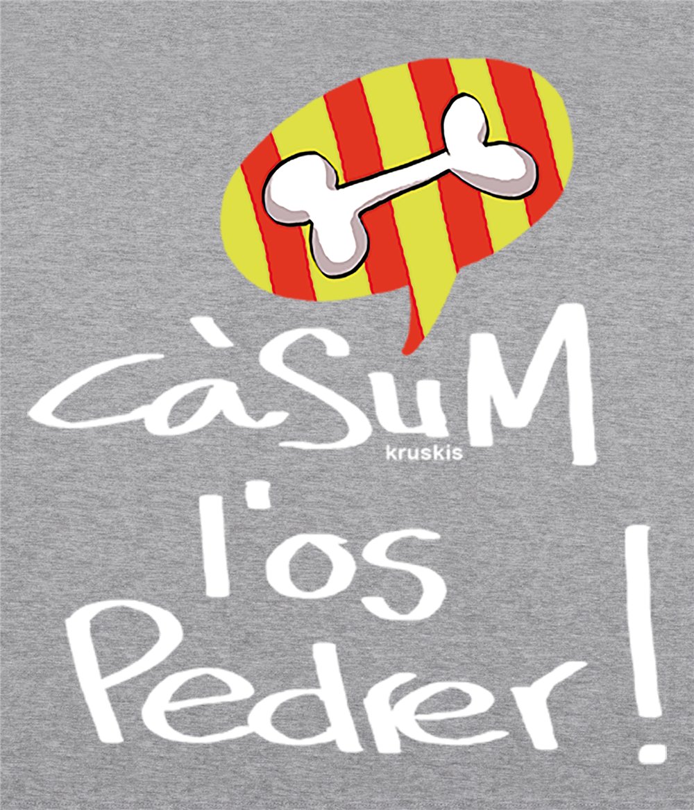 Camiseta ECO Catalunya Casum l´Os Pedrer Manga Corta Hombre