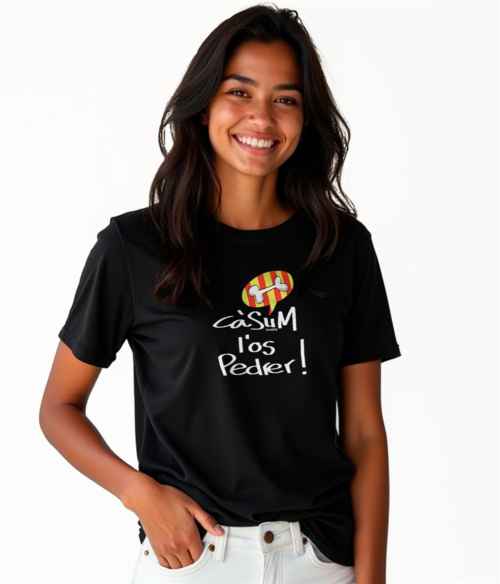 Camiseta Catalunya Casum l´Os Pedrer Manga Corta Mujer