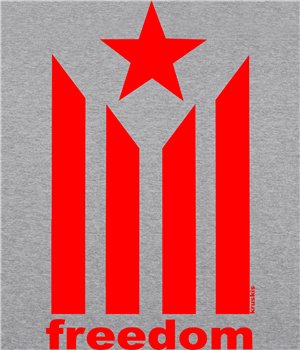 Samarreta ECO Catalunya Estelada Freedom Maniga Curta Home