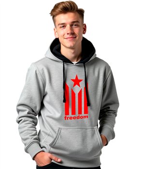 Bluza z Kapturem Katalonia Estelada Freedom Unisex