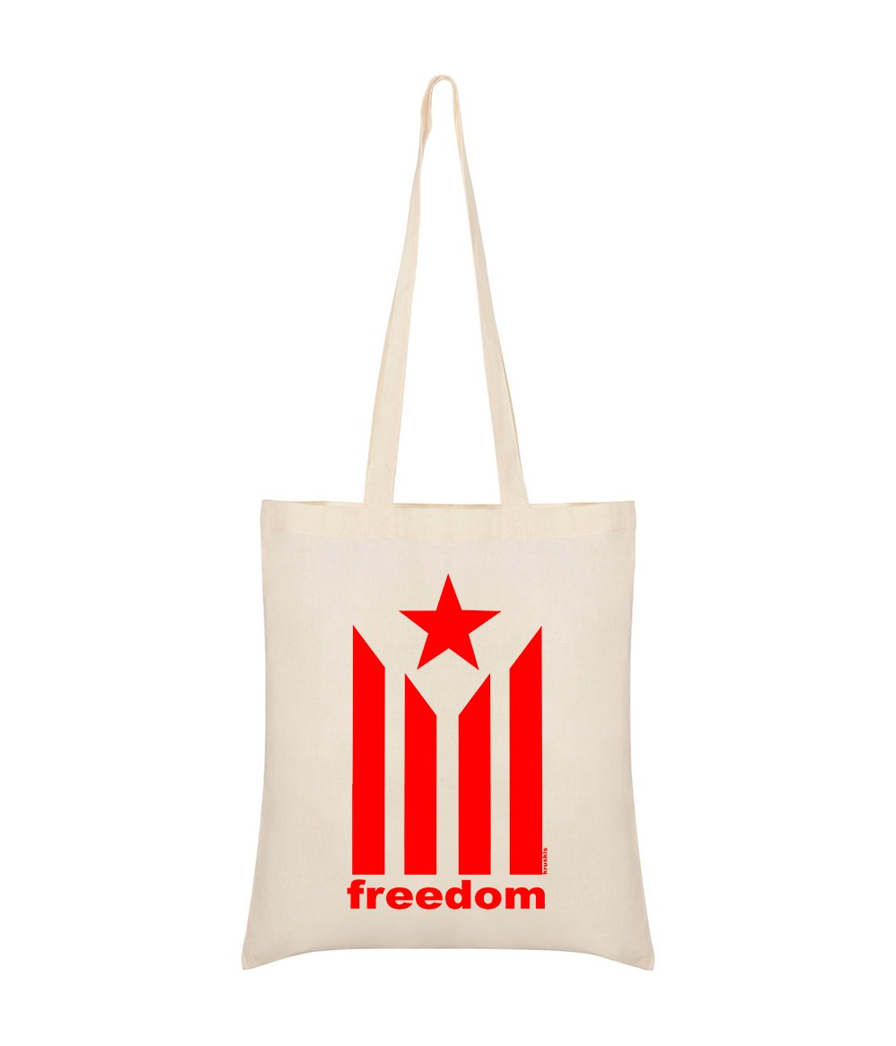Bolsa Algodon Catalunya Estelada Freedom