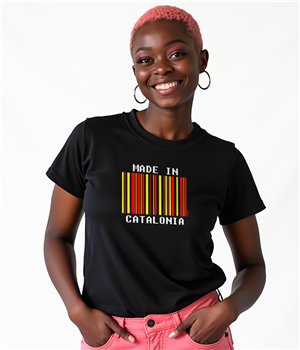 Camiseta Catalunya Made in Catalonia Manga Corta Mujer
