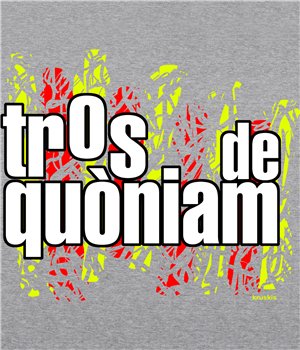 Samarreta ECO Catalunya Tros de Quoniam Maniga Curta Home