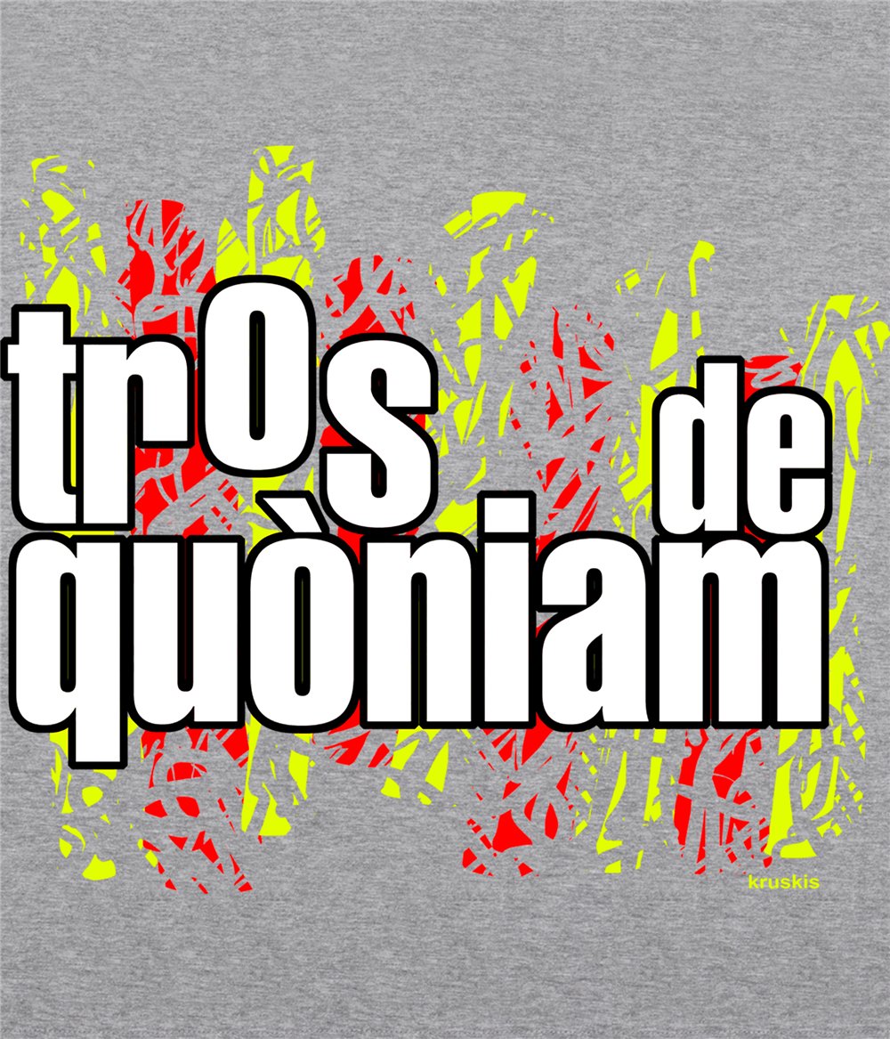 Camiseta ECO Catalunya Tros de Quoniam Manga Corta Hombre