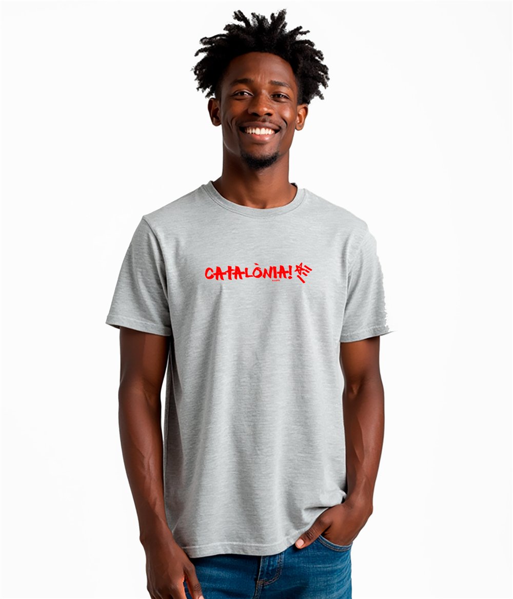 Camiseta ECO Catalunya Catalonia Manga Corta Hombre