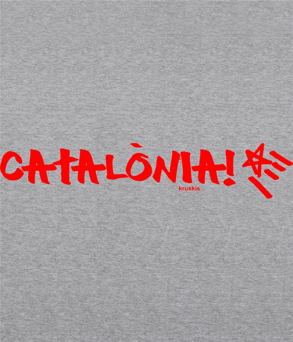 Camiseta ECO Catalunya Catalonia Manga Corta Hombre