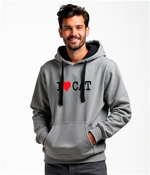 Sudadera Catalunya I Love CAT Unisex