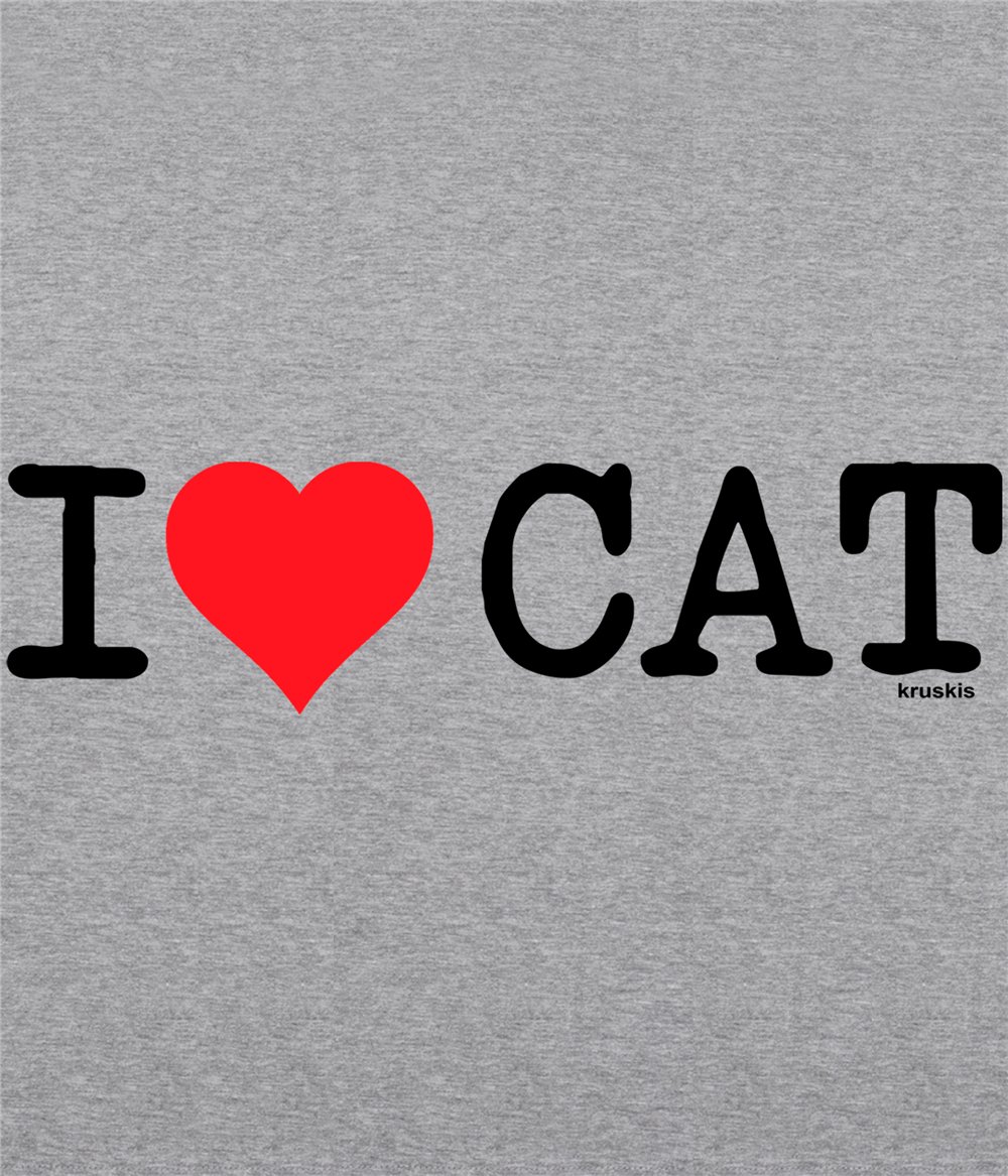Luvtroja Katalonien I Love CAT Unisex