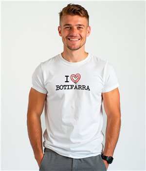 T Shirt Catalogne I Love Botifarra Manche Courte Homme