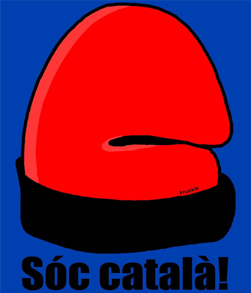 Camiseta Catalunya Soc Catala Manga Corta Hombre