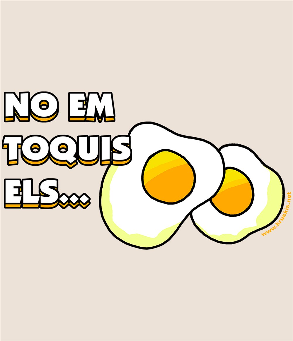 Bolsa Algodon Catalunya No Em Toquis els Ous