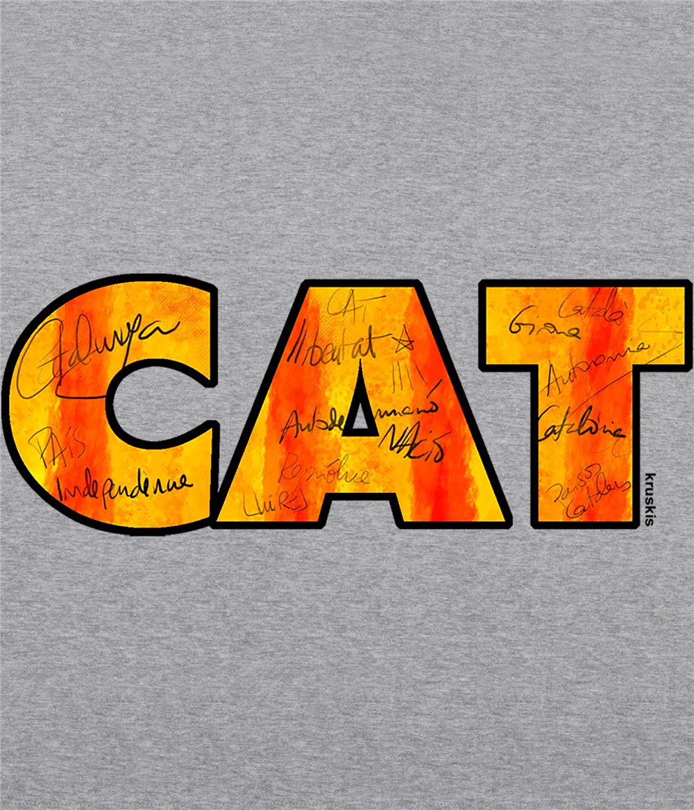 Camiseta ECO Catalunya Tapies Manga Corta Hombre