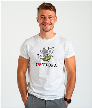 Camiseta ECO Catalunya I Love Girona Manga Corta Hombre