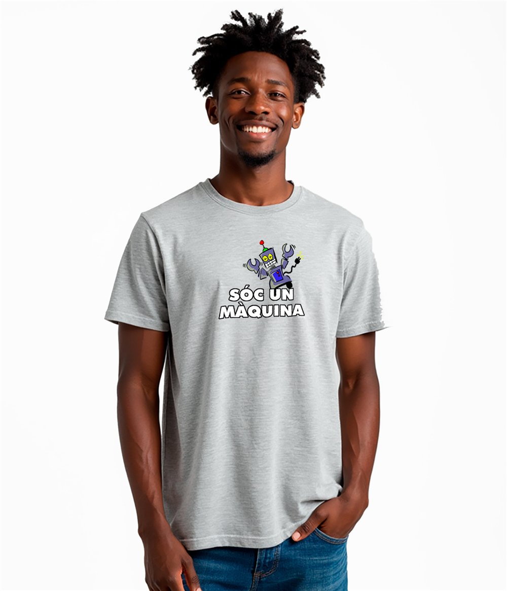 Camiseta ECO Catalunya Soc un Maquina Manga Corta Hombre