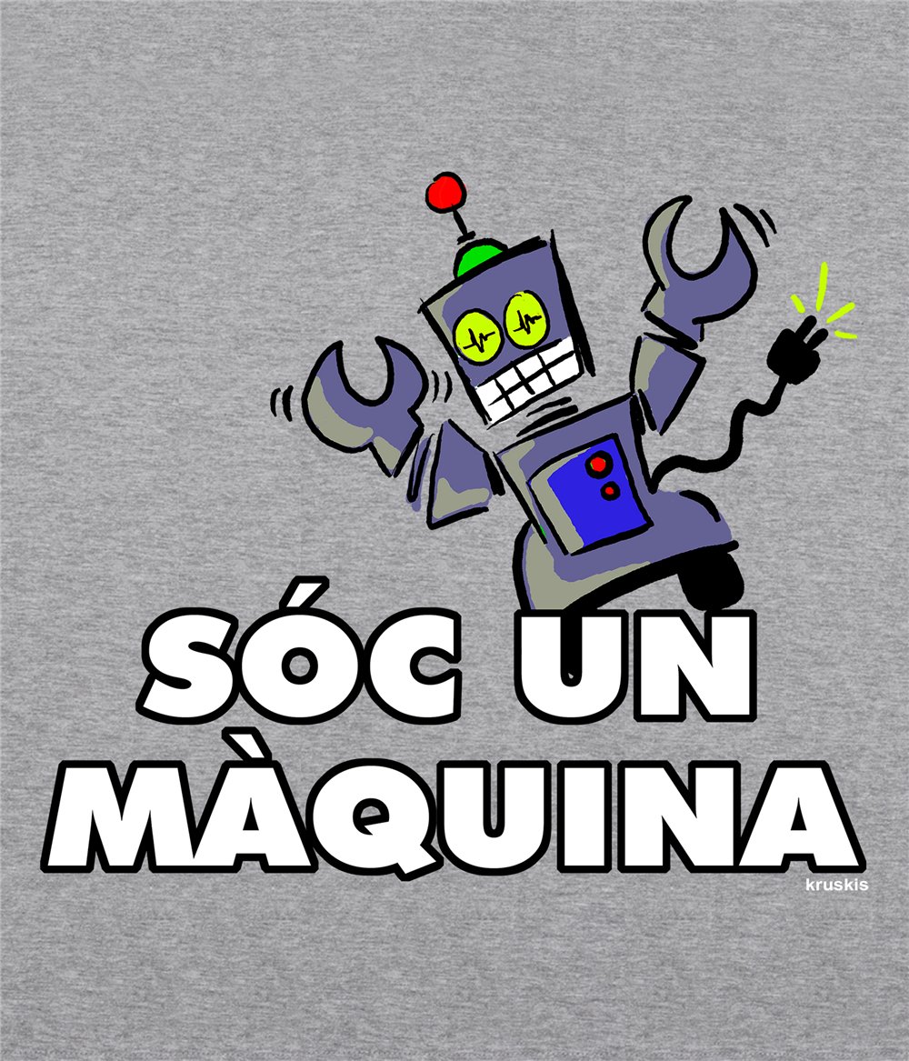 Samarreta ECO Catalunya Soc un Maquina Maniga Curta Home