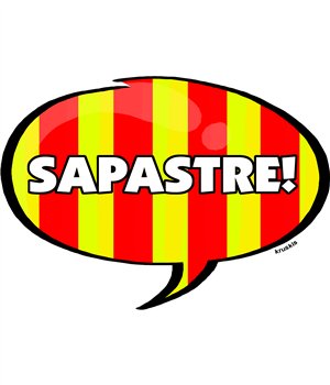 T Shirt Katalonien Sapastre Kortarmad Man