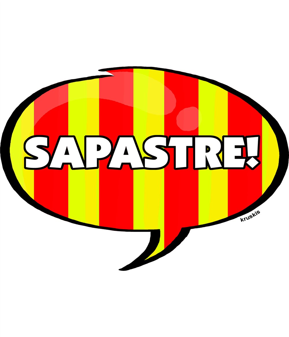 Camiseta Catalunya Sapastre Manga Corta Hombre