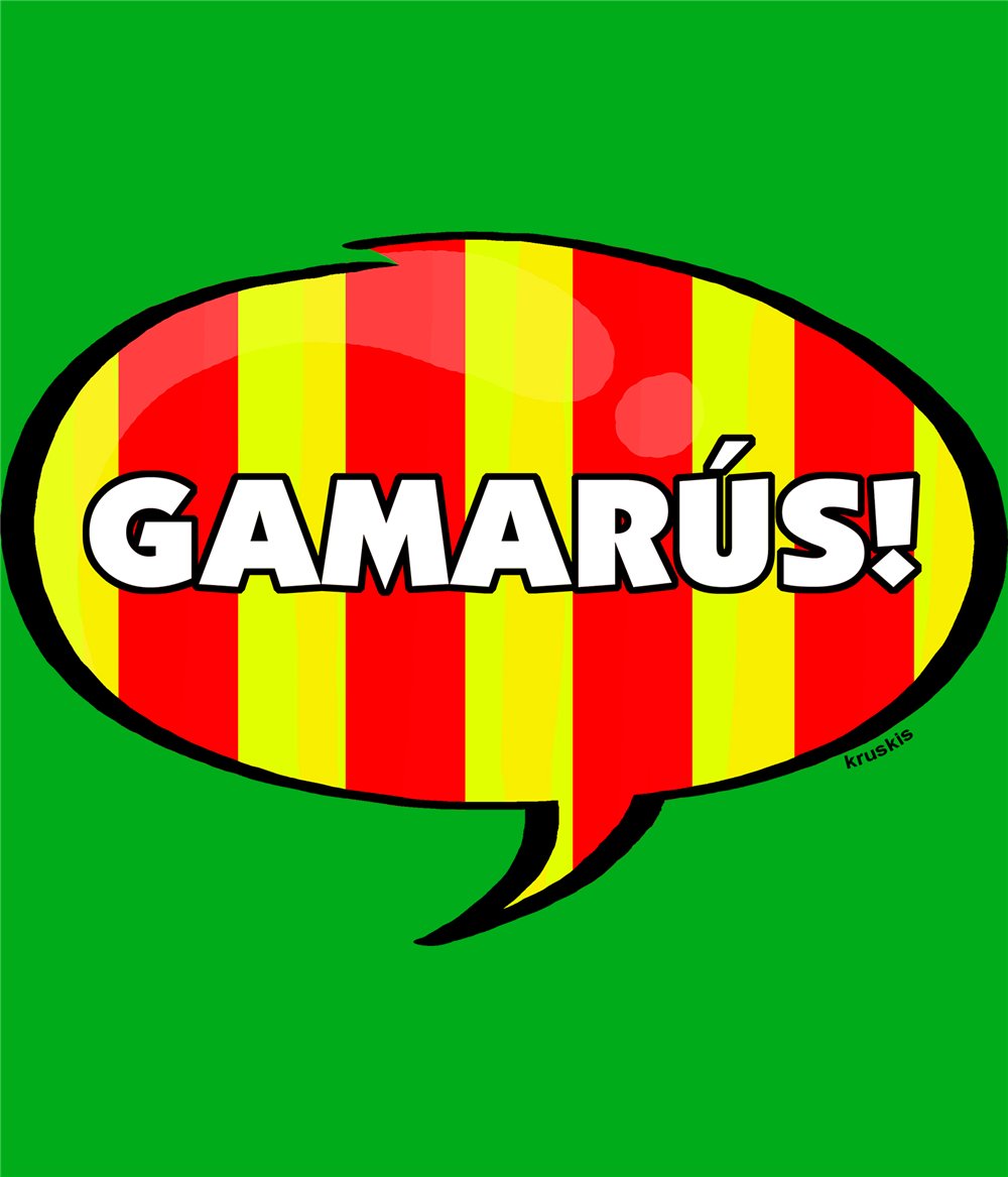 Camiseta Catalunya Gamarus Manga Corta Hombre