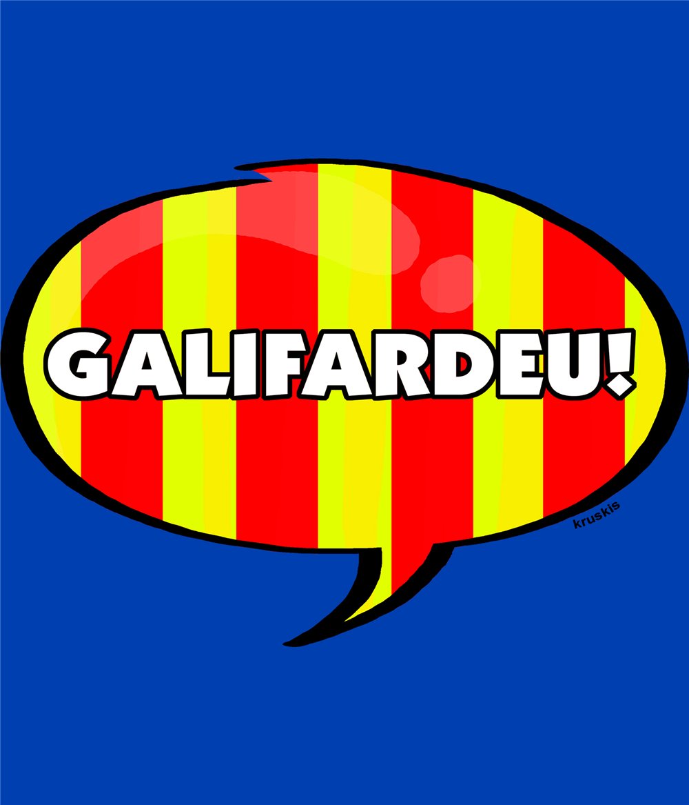Camiseta Catalunya Galifardeu Manga Corta Hombre