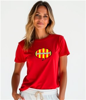 Camiseta Catalunya Capsigrany Manga Corta Mujer