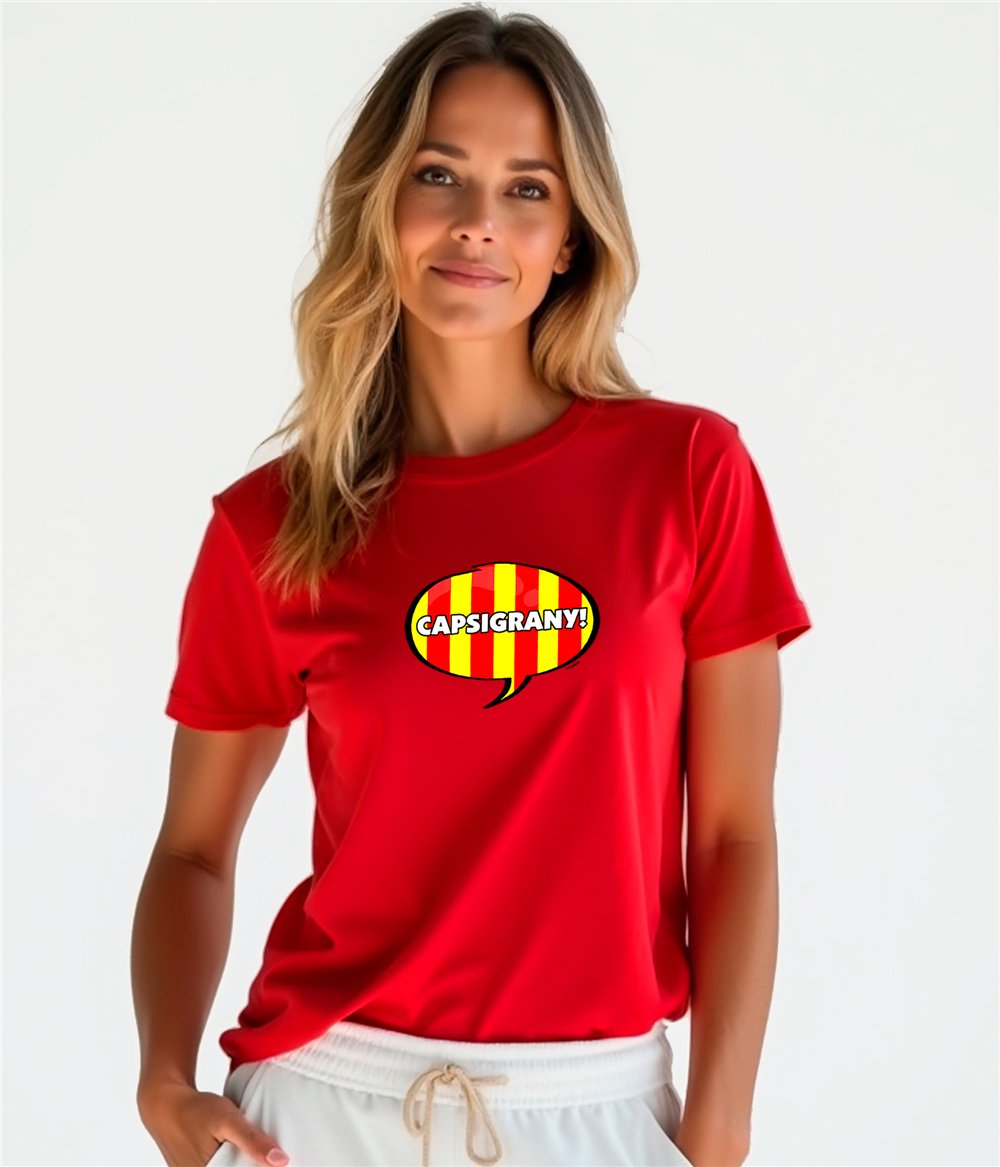 Camiseta Catalunya Capsigrany Manga Corta Mujer