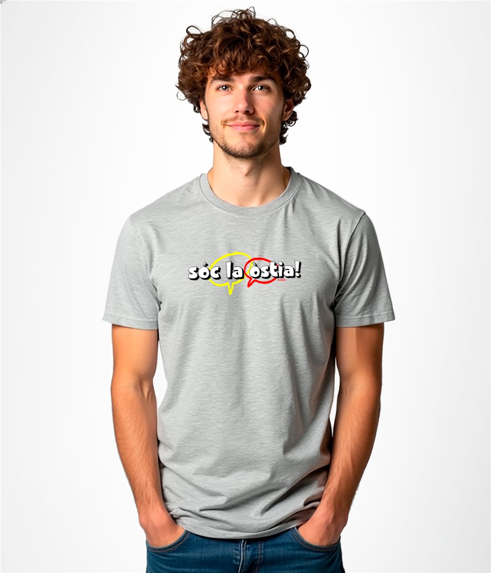 Camiseta ECO Catalunya Soc la ostia Manga Corta Hombre