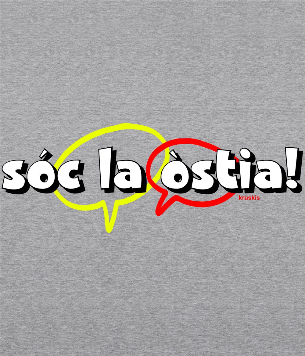Camiseta ECO Catalunya Soc la ostia Manga Corta Hombre