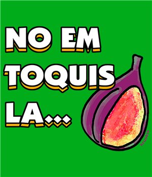 T Shirt Catalogna No em Toquis la Figa Manica Corta Uomo