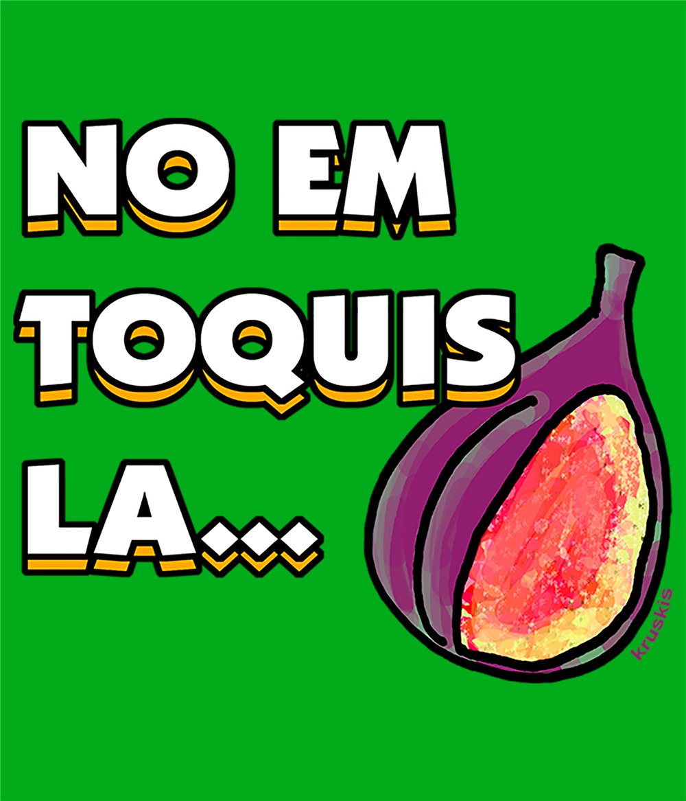 Camiseta Catalunya No em Toquis la Figa Manga Corta Hombre