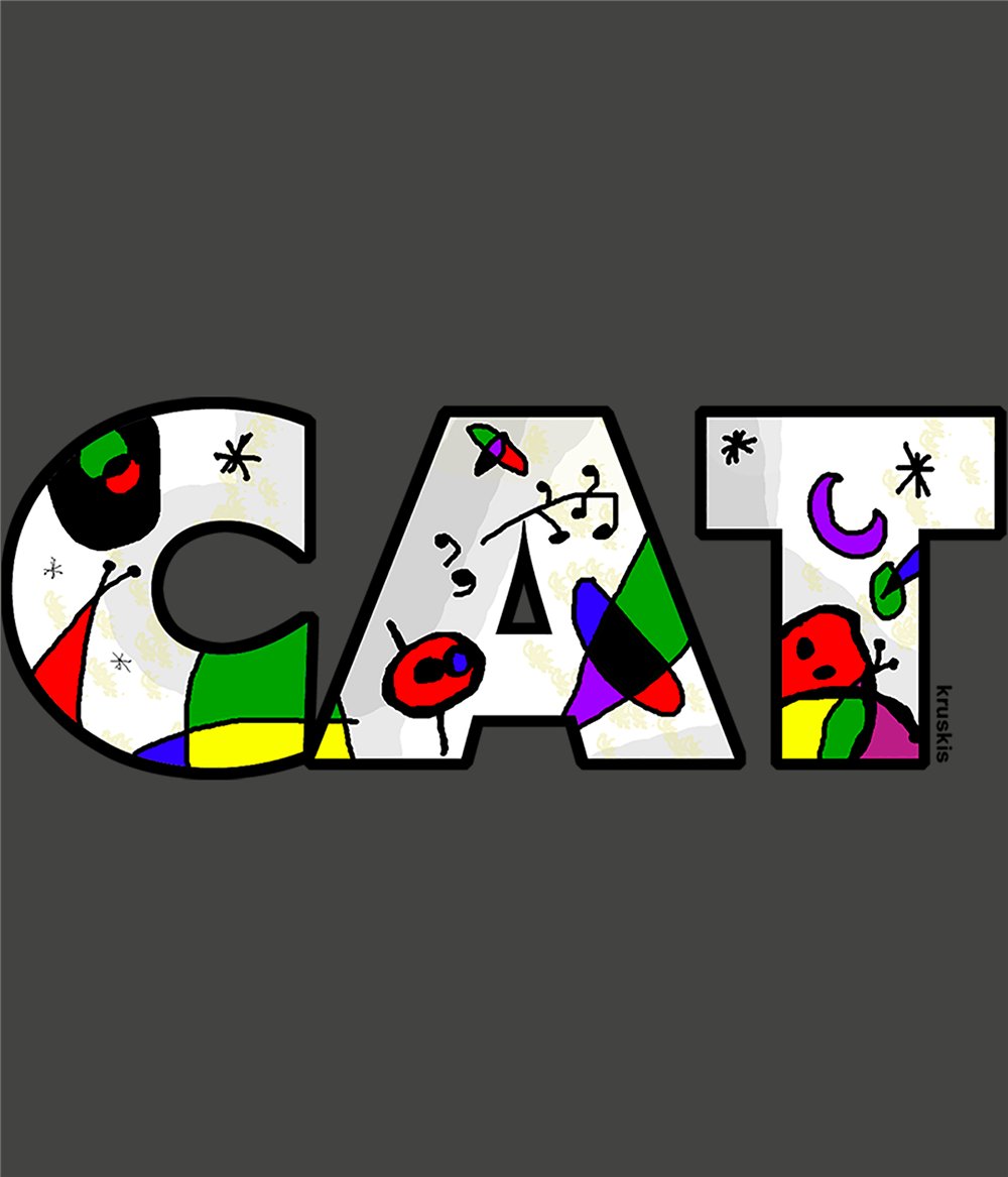 Camiseta Catalunya Miro Manga Corta Hombre