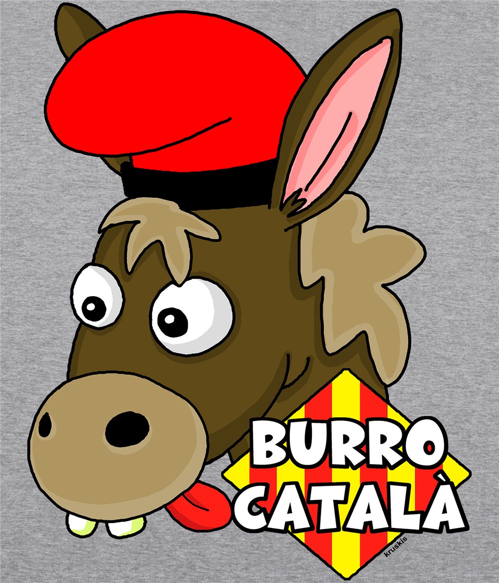 Camiseta ECO Catalunya Burro Catala Manga Corta Hombre