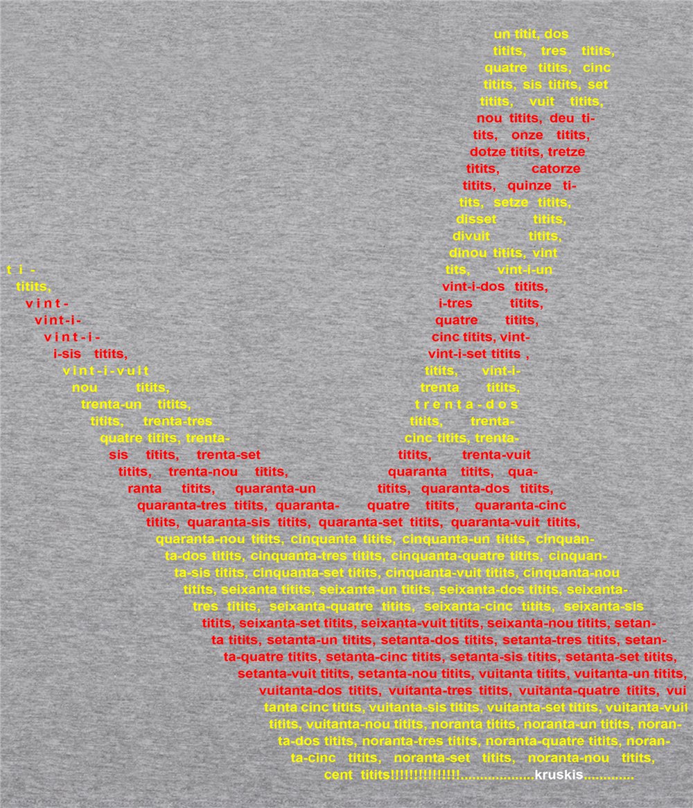 Camiseta ECO Catalunya Un Titit Dos Titits Manga Corta Hombre