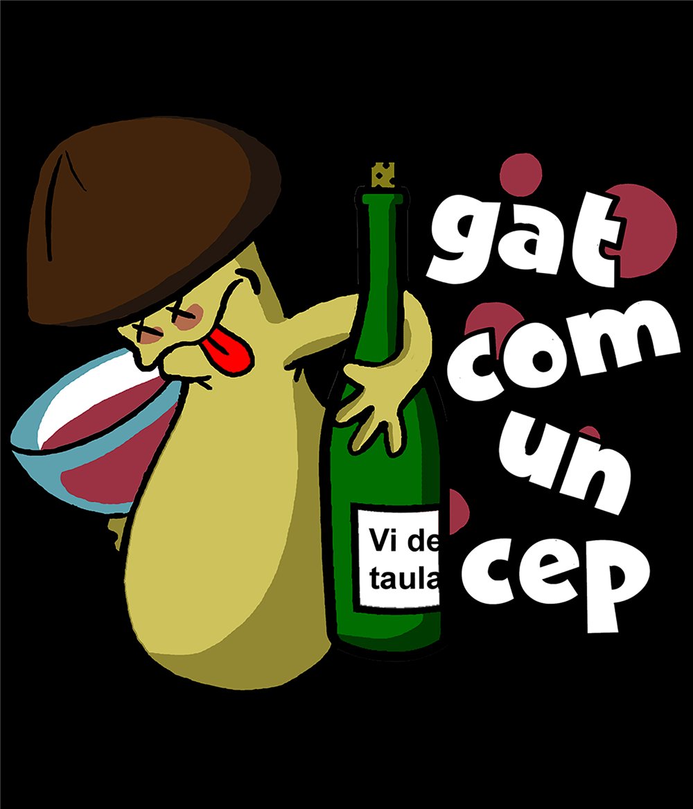 Luvtroja Katalonien Gat com un Cep Unisex