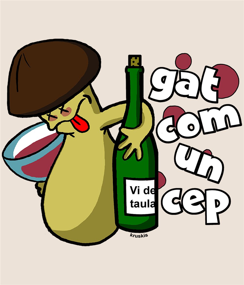 Bolsa Algodon Catalunya Gat com un Cep