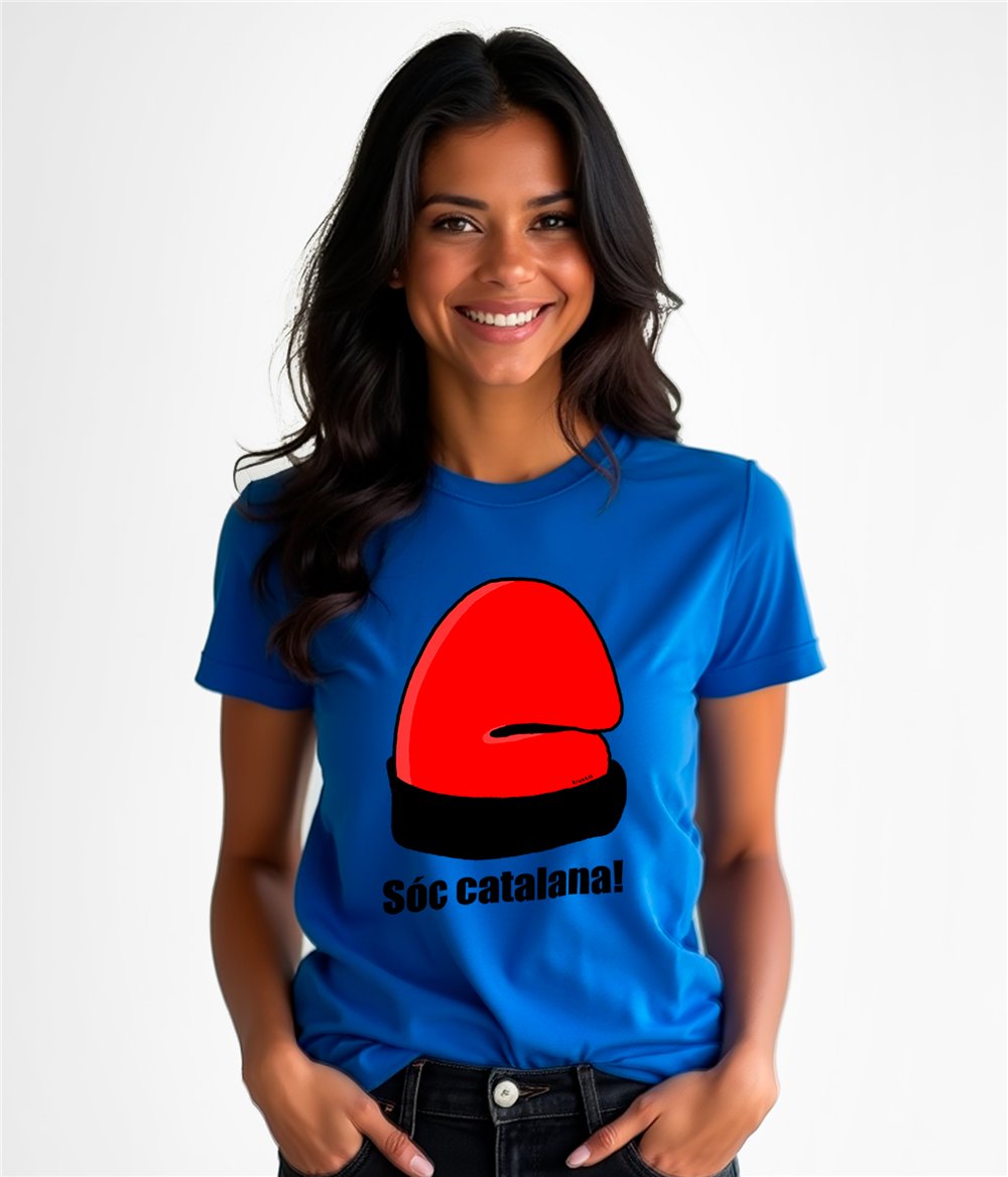 T Shirt Katalonien Soc Catalana Kurzarm Frau