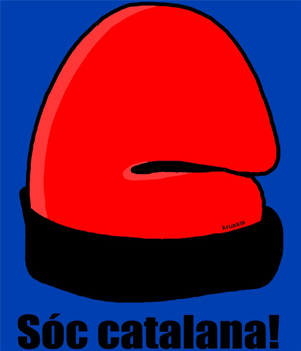 T Shirt Catalogne Soc Catalana Manche Courte Femme