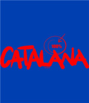 T Shirt Catalogna 100 % Catalana Manica Corta Uomo