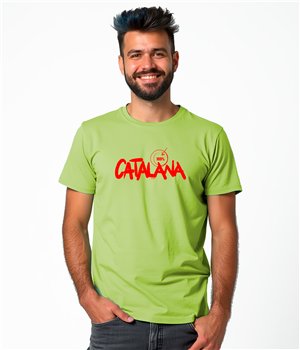 T Shirt Catalogne 100 % Catalana Manche Courte Homme
