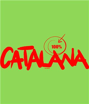 Samarreta Catalunya 100 % Catalana Maniga Curta Home