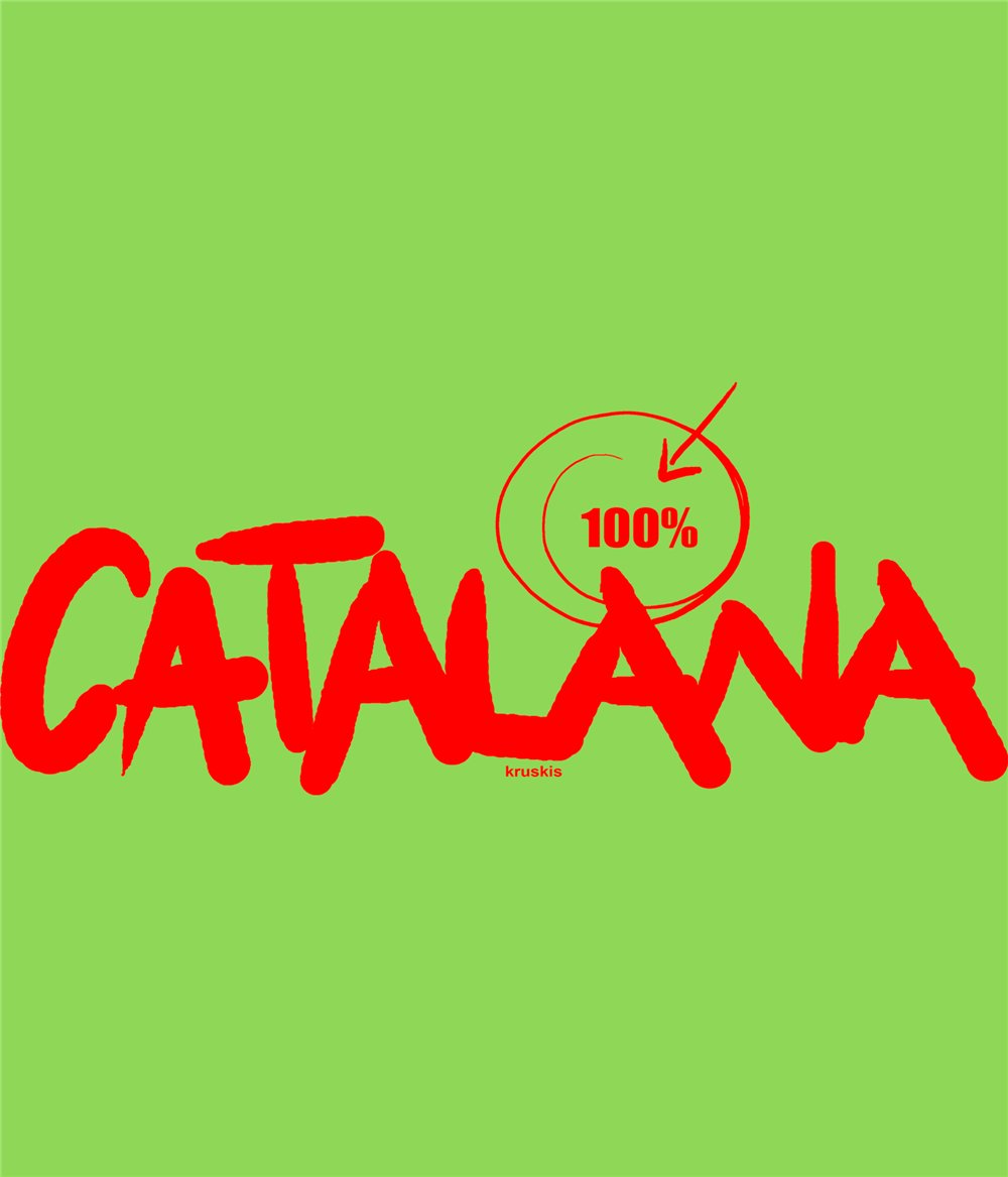 Samarreta Catalunya 100 % Catalana Maniga Curta Home