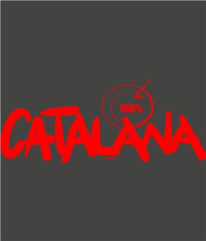 T Shirt Catalogna 100 % Catalana Manica Corta Uomo