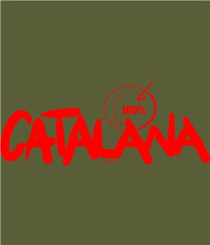 Samarreta Catalunya 100 % Catalana Maniga Curta Home