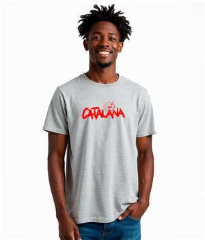 T Shirt Catalogna 100 % Catalana Manica Corta Uomo