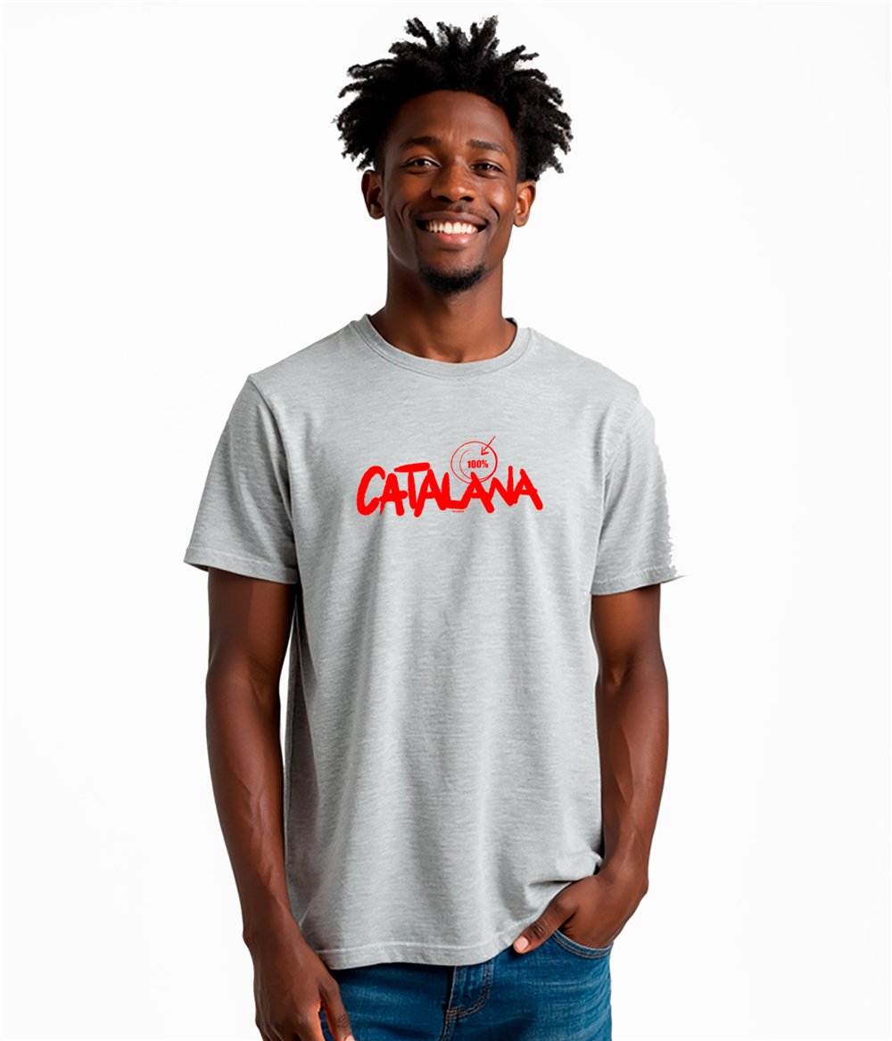 T Shirt Catalogne 100 % Catalana Manche Courte Homme