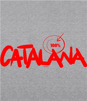 T Shirt Catalogne 100 % Catalana Manche Courte Homme