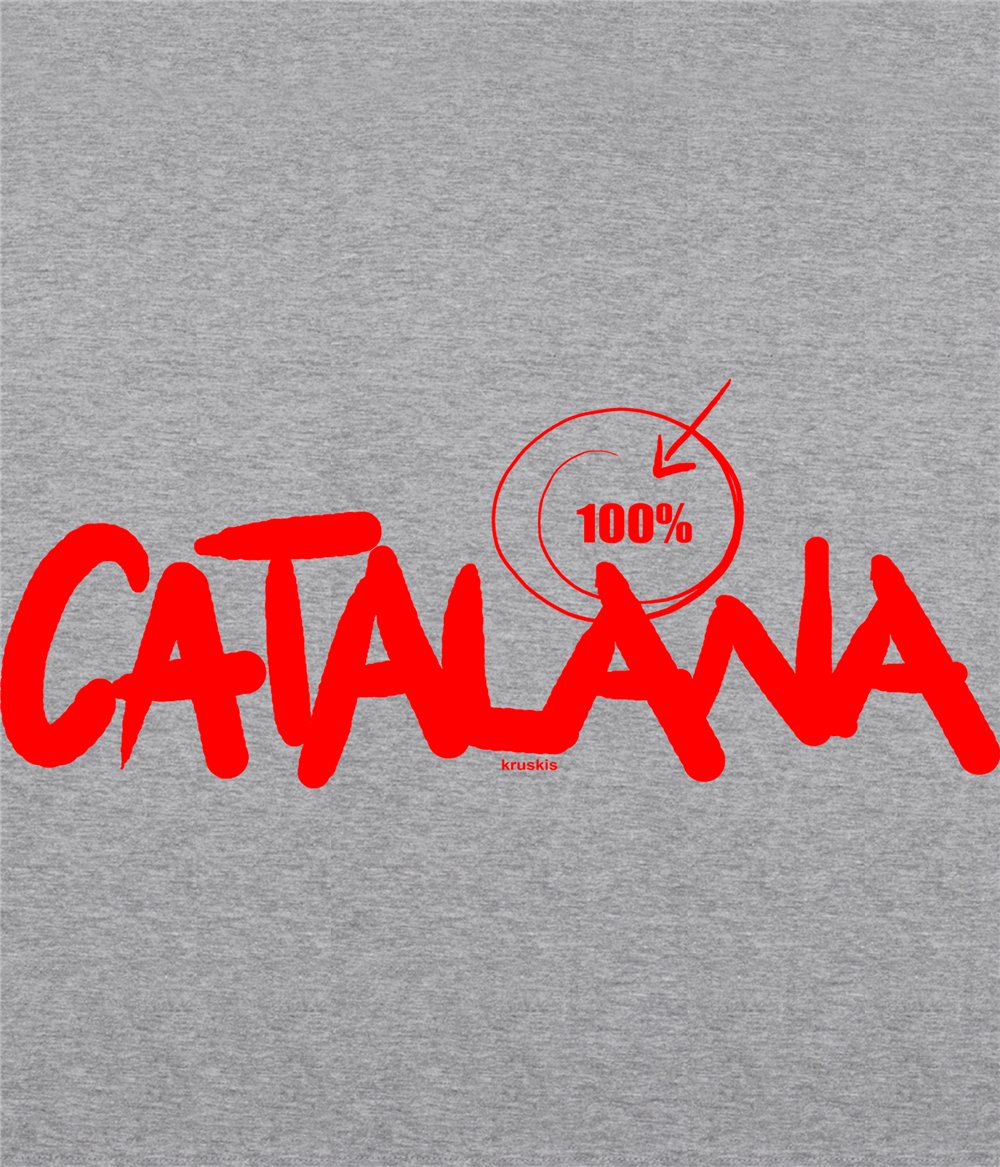T Shirt Catalogna 100 % Catalana Manica Corta Uomo