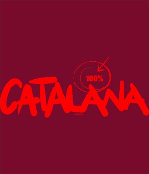 T Shirt Catalogne 100 % Catalana Manche Courte Homme
