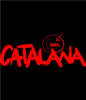 Samarreta Catalunya 100 % Catalana Maniga Curta Dona