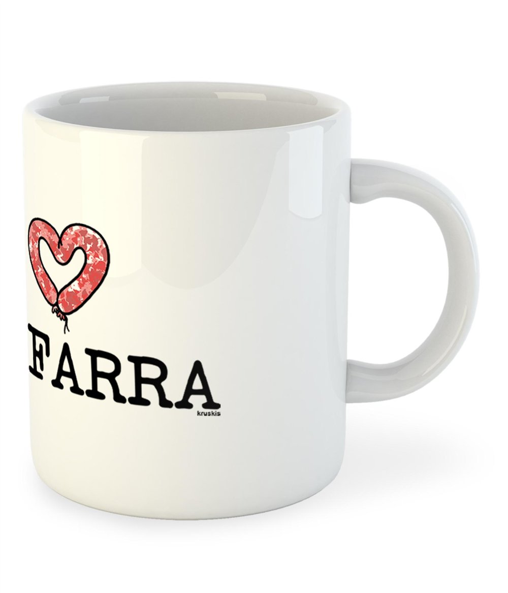Taza 325 ml Catalunya I Love Botifarra